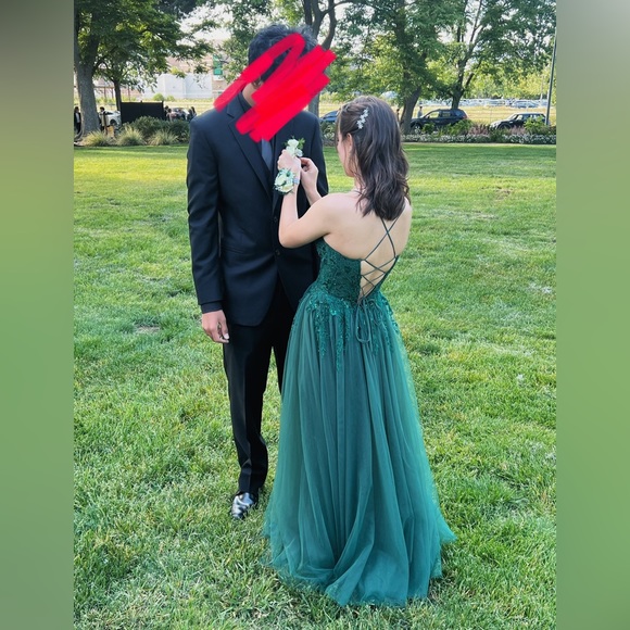 Green Prom Dress - Picture 4 of 6